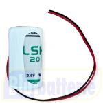 SAFT LSH20-CAVI Pacco batteria Lithium-thionyl chloride NON Ricaricabile 3,6V 13Ah con uscita cavi liberi 60mm.
