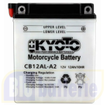 GB12A-LA2, Batteria Moto KYOTO 12V 12Ah 165A EN Polo Positivo DX Sfiato SX Dimensioni 135x80x160mm FB12A-LA2 YB12A-LA2