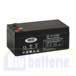 LGB12-3.2 Luminor, Lead Acid Battery 12V 3.2Ah AGM, Term. Faston 4,8mm.
