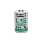 SAFT LS14250 Primary lithium-thionyl chloride battery (Li-SOCI2), 3.6V, 1.2 Ah. size 1/2 AA