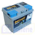 L2-60AH-TAURUS, Batteria avviamento 12V 60Ah 540A EN DX Inci GS Yuasa, Taurus sigillata MF. Dim.24,2x17,5xH.19cm.
