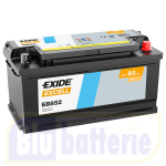 EB852 Exide, Batteria Auto 12V 85Ah 760A(EN), Polo pos. DX , Serie Excell. Dim.35,3x17,5xH.17,5cm