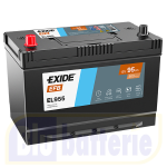 EL955 Exide, Batteria Auto EFB 12V 95Ah 800A(EN), Polo pos. SX , Serie EFB. Dim.30,6x17,3xH.22,2cm