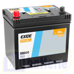 EB605 Exide, Batteria Auto 12V 60Ah 480A(EN), Polo pos. SX , Serie Excell. Dim.23x17,3xH.22,2cm