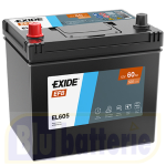 EL605 Exide, Batteria Auto EFB 12V 60Ah 520A(EN), Polo pos. SX , Serie EFB. Dim.23x17,3xH.22,2cm