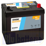EA654 Exide, Batteria Auto 12V 65Ah 580A(EN), Polo pos. DX , Serie Premium. Dim.23x17,3xH.22,2cm