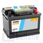 EB602 Exide, Batteria Auto 12V 60Ah 540A(EN), Polo pos. DX , Serie Excell. Dim.24,2x17,5xH.17,5cm