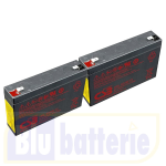 RBC18-CSB, 2 x CSB HRL634WF2, per cartuccia APC RBC18, Batteria ermetica ricaricabile al piombo 6V 34W, Faston 6,3mm. per APC Smart-UPS SC 450VA (SC450RMI1U)