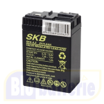 SKB SK6-4,5TC(F.63), Batteria AGM ermetica ricaricabile al piombo 6v 4,5Ah. Terminali a contatto.