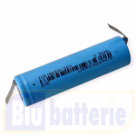 ICR18650-26V-TAGS, Li-ion 18650 Accumulatore Li-ion size 18650  3,7V 2,55Ah EVE con lamelle a saldare. ATTENZIONE ! Batteria senza circuito elettronico di sicurezza. Per la fornitura occorre inviare la lettera di manleva compilata e firmata