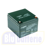 FLL12-24 FAAM, Batteria AGM VRLA Ermetica Ricaricabile al Piombo 12V 24Ah M5, piastra piana. Vita attesa: Eurobat Long Life (> 12 anni)