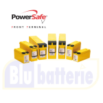 12V30F, Enersys PowerSafe Front Terminal, batteria al piombo puro Thin Plate Pure Lead (TPPL) AGM 12V 31Ah (C10). Dim.28x9,7xH.15,9cm