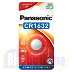 CR1632-B1 PANASONIC, Blister of 1 Lithium battery Panasonic CR1632, 3V 140mAh